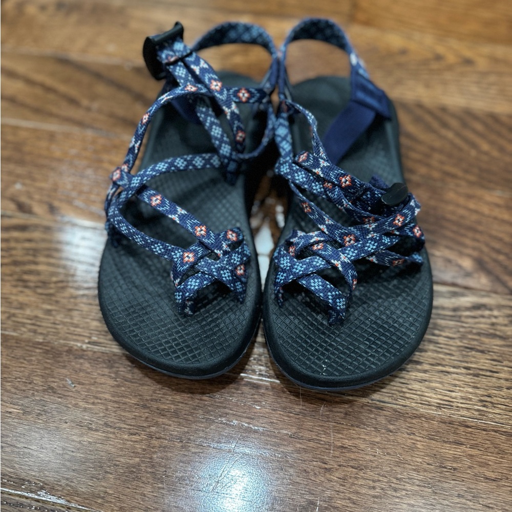 Chaco Blue Patterned Sandals - image 1